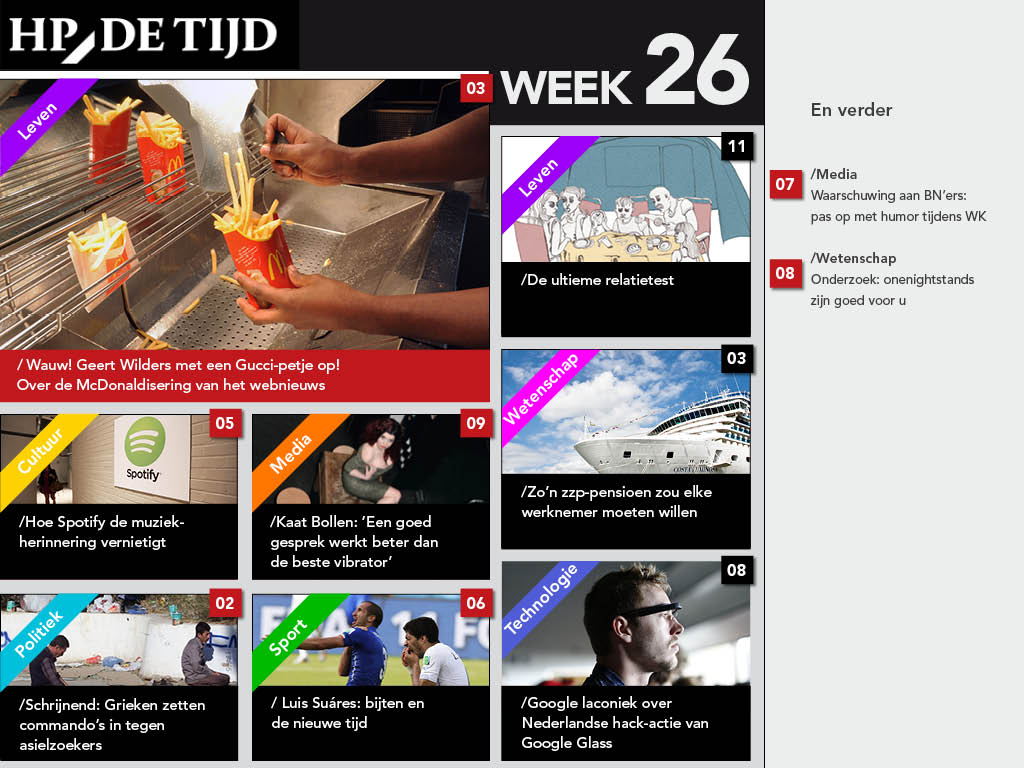 inhoud Online magazine week 26