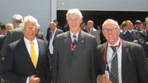 Burgemeester Halderberge  Giel Janssen, Martin(air) Schröder & Wethouder Jan Akkermans (Vlnr.)