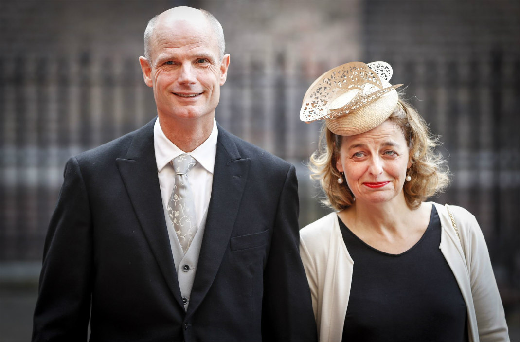 Minister Stef Blok (Wonen en Rijksdienst) met zijn vrouw.